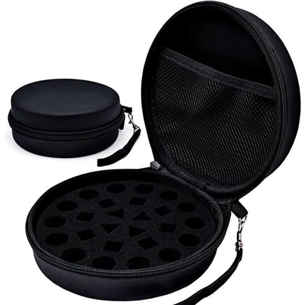 DND Dice case round with handle and removeable